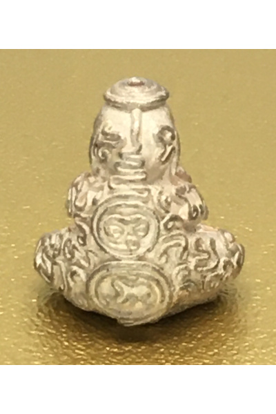 พระปิดตาปี 2539 ปิตตาทักษิณ นพฤทธิ์ หลวงพ่อดำ วัดนภาราม (ตากใบ) เนื้อเงิน ปลุกเสกโดยหลวงพ่อดำ – ของแท้ พร้อมกล่องเดิมจากวัด