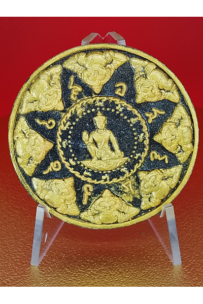 จตุคามรามเทพ พระพุทธสิหิงค์ รุ่นพลังแผ่นดิน (สรงน้ำ 50) พิธีวัดพระมหาธาตุ ศาลหลักเมือง นครศรีธรรมราช 2550 พุทธคุณด้าน ปกป้องคุ้มครอง แคล้วคลาด No. 151