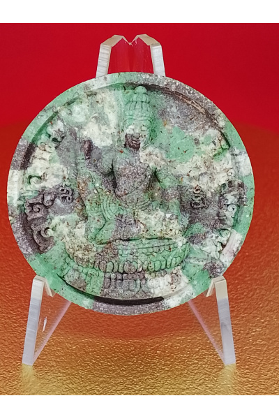 (4 cm. size) Sacred Jatukam Ramathep Amulet – “Maha Setthi 1,000 Million” Series Grand Buddhist Consecration Ceremony at Wat Phra Mahathat Woramahawihan, Nakhon Si Thammarat (13 February 2007) Enhancing Charm, Trade Negotiation – No.160